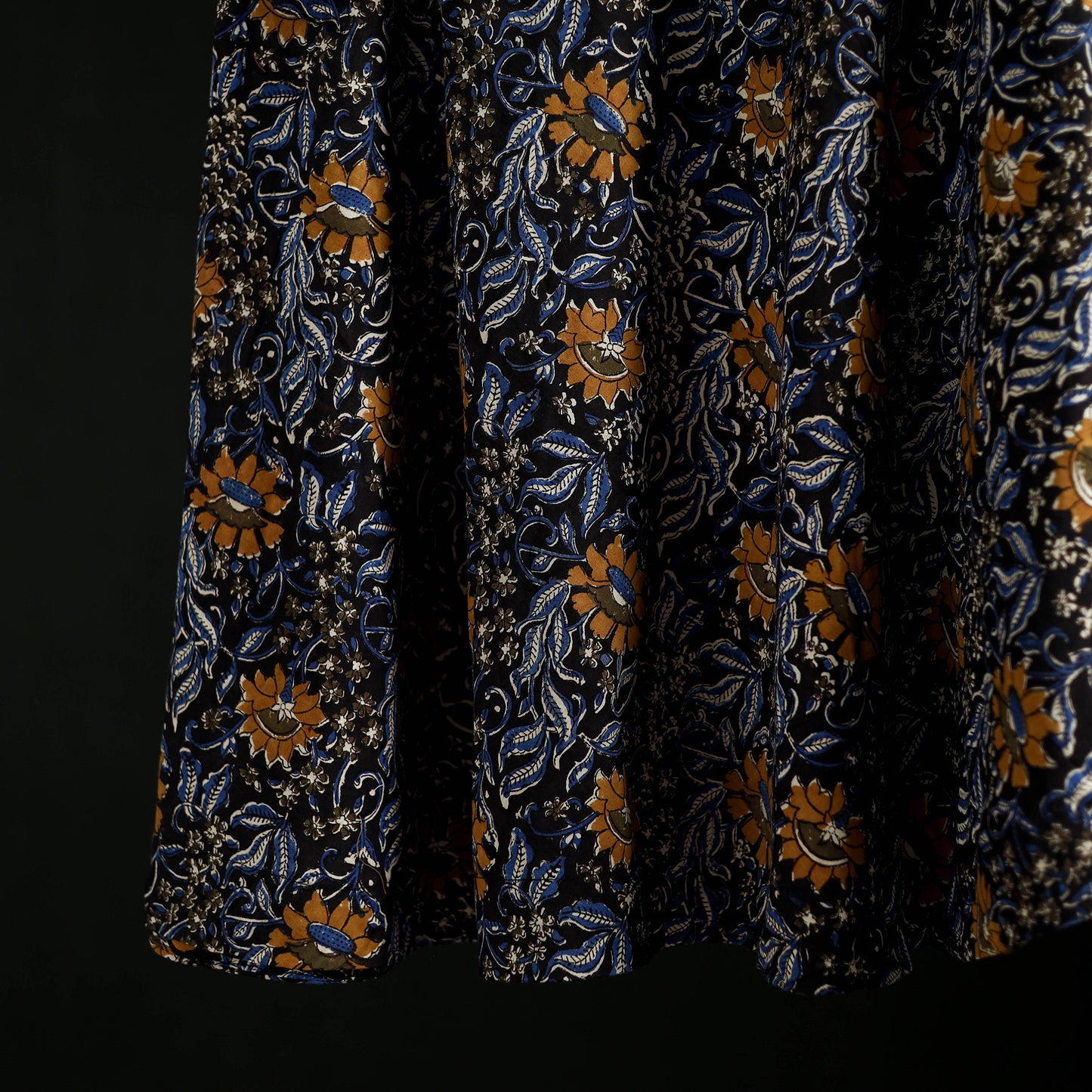 Bagru Hand Block Print Natural Dyed Cotton Wrap Around Skirt 31