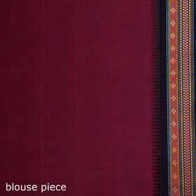 Pink - Chettinad Woven Cotton Saree with Border 36