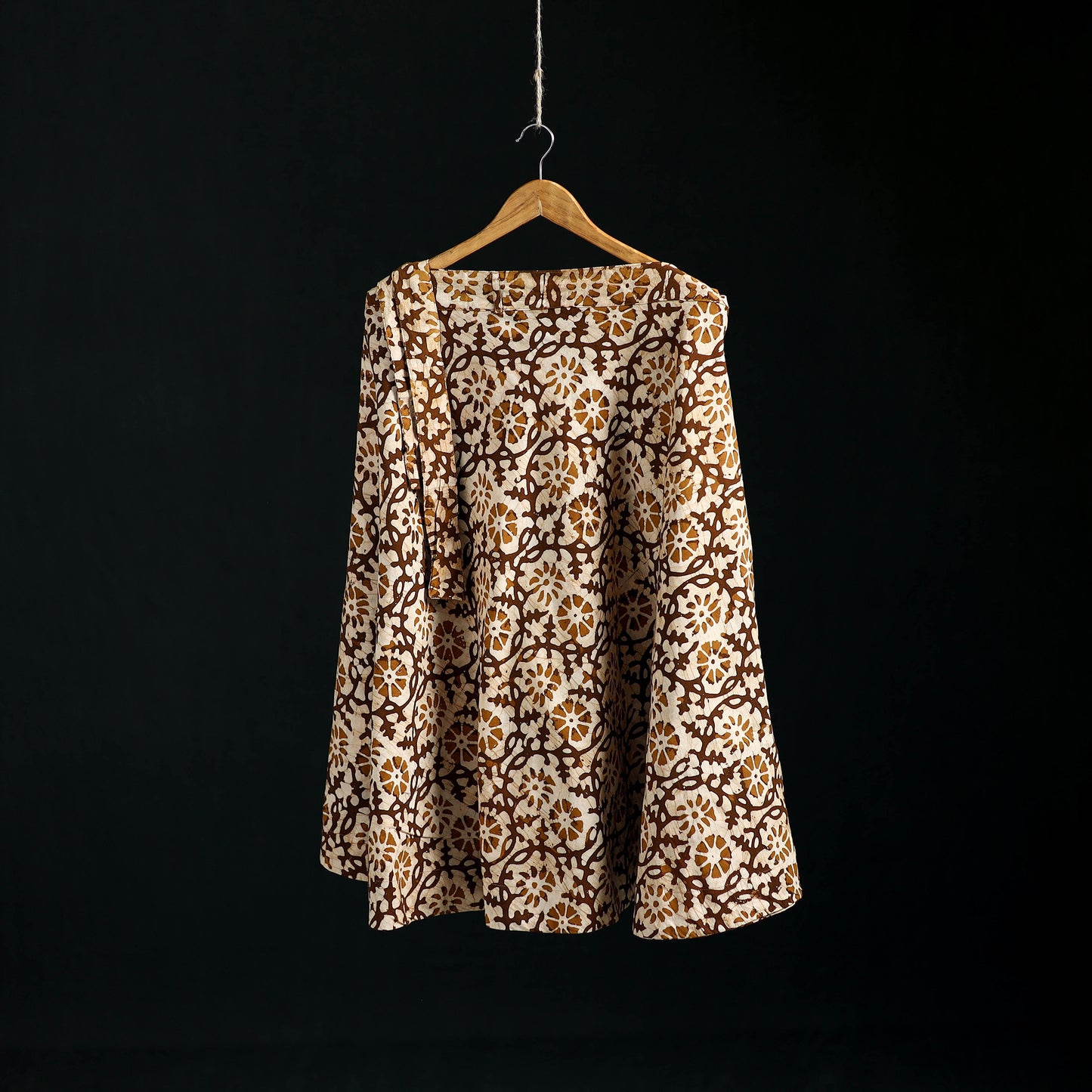 Hand Block Batik Print Cotton Wrap Around Skirt 33