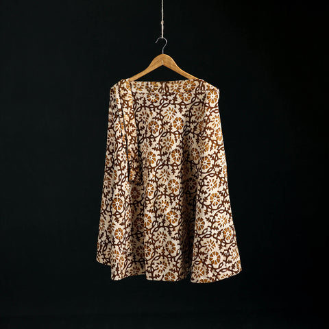 Hand Block Batik Print Cotton Wrap Around Skirt 33
