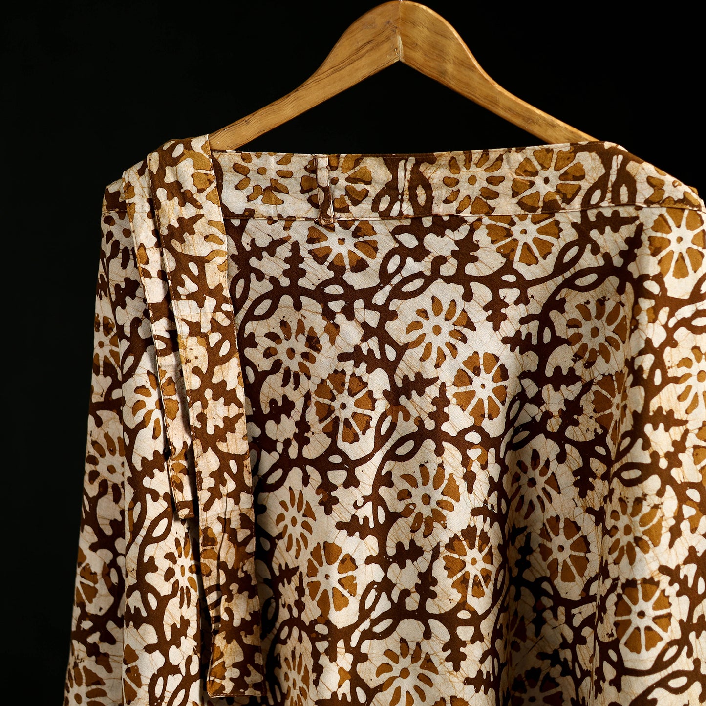 Hand Block Batik Print Cotton Wrap Around Skirt 33