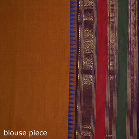 Orange - Chettinad Woven Cotton Saree with Border 37