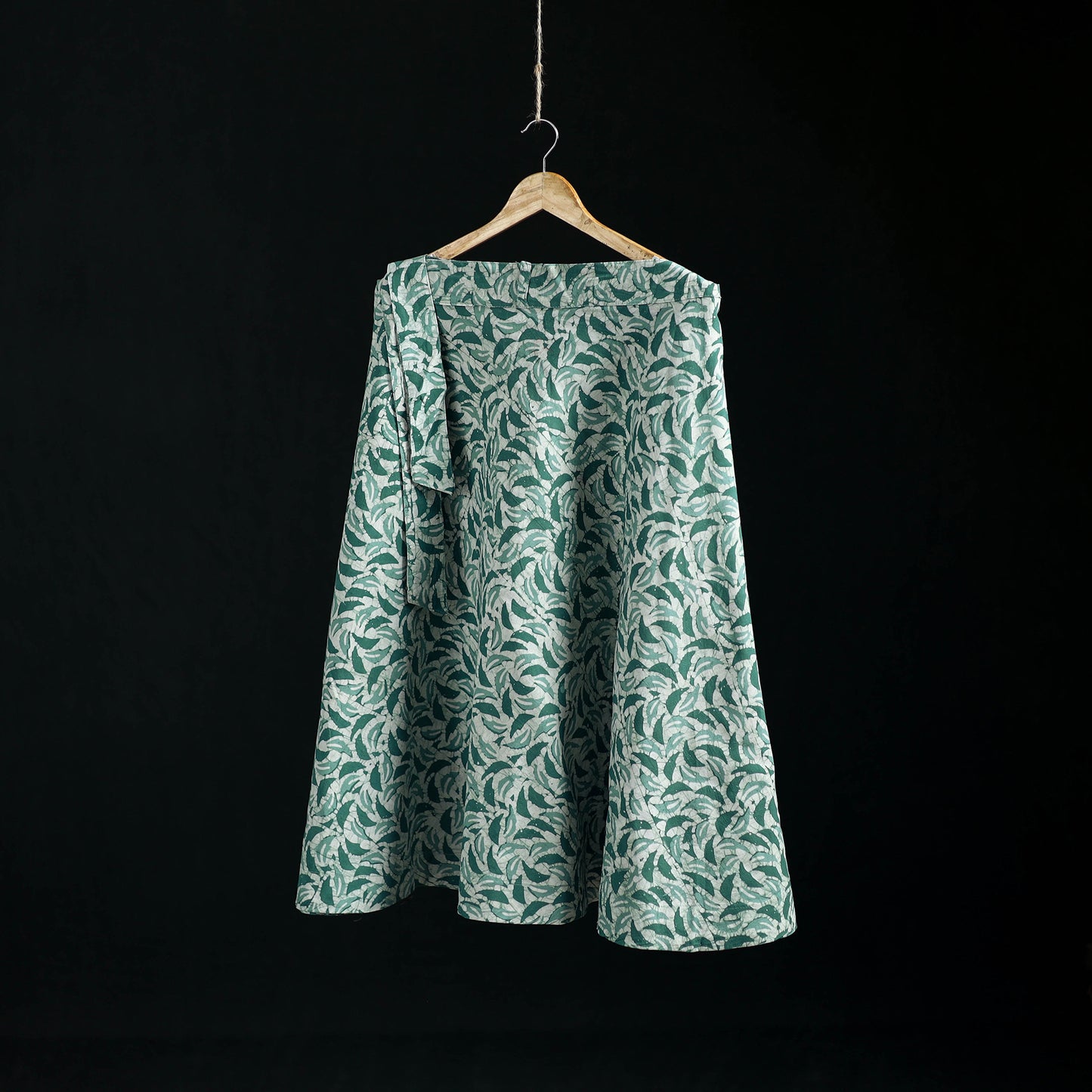 Hand Block Batik Print Cotton Wrap Around Skirt 34
