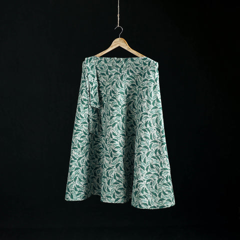 Hand Block Batik Print Cotton Wrap Around Skirt 34