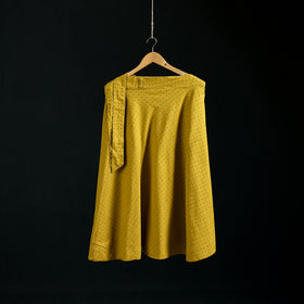 Jacquard Weave Cotton Wrap Around Skirt 35