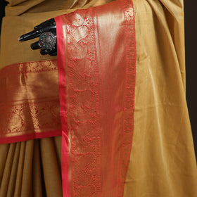 Yellow - Chettinad Woven Cotton Saree with Border 39