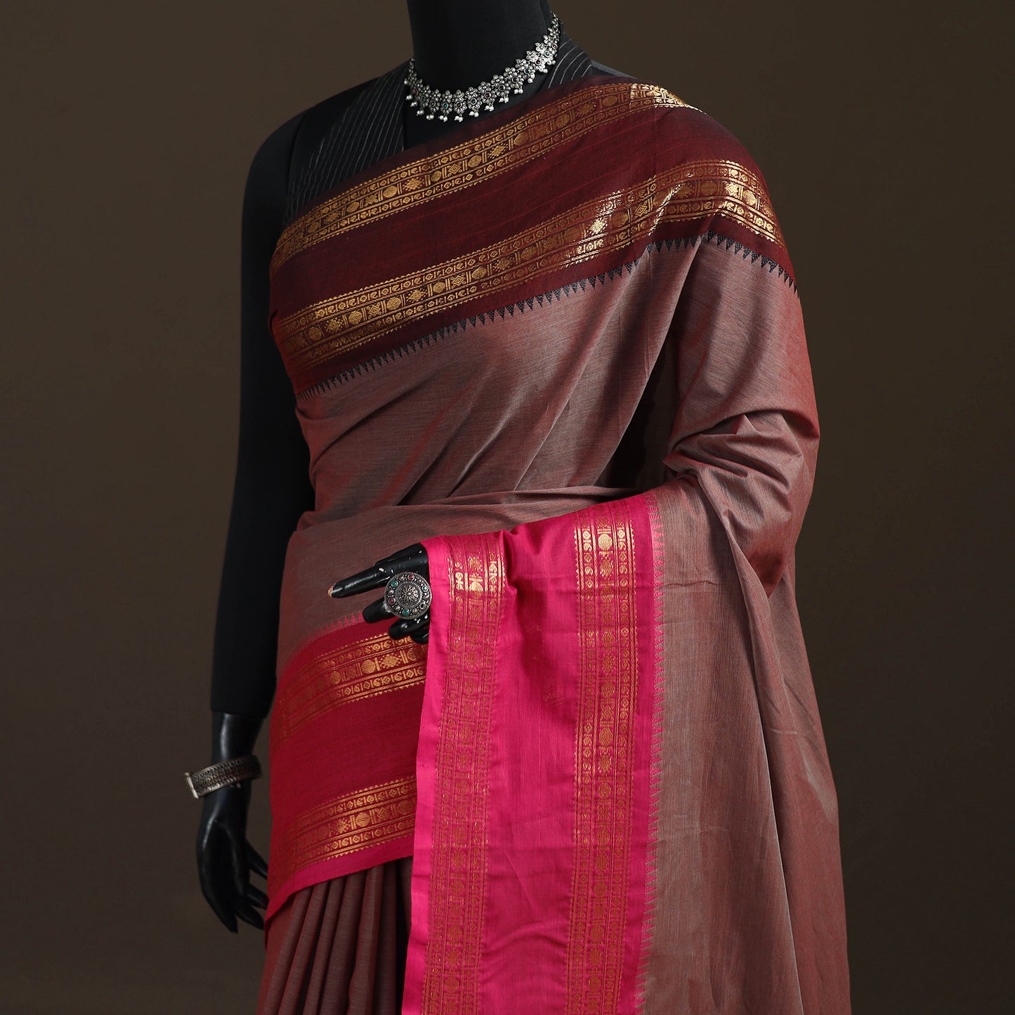 Chettinad Woven Cotton Saree with Border 42