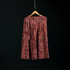 Kalamkari Hand Block Print Natural Dyed Cotton Wrap Around Skirt 41