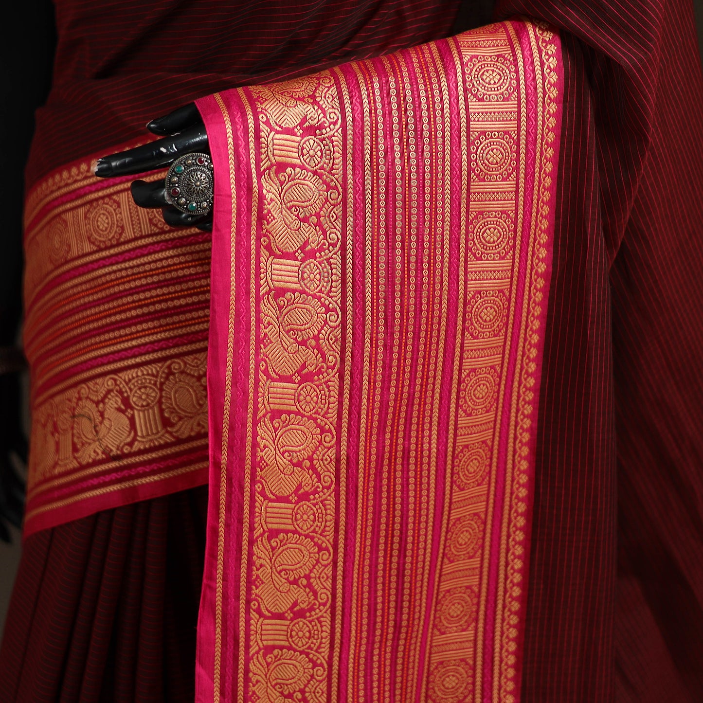 Chettinad Woven Cotton Saree with Border 43