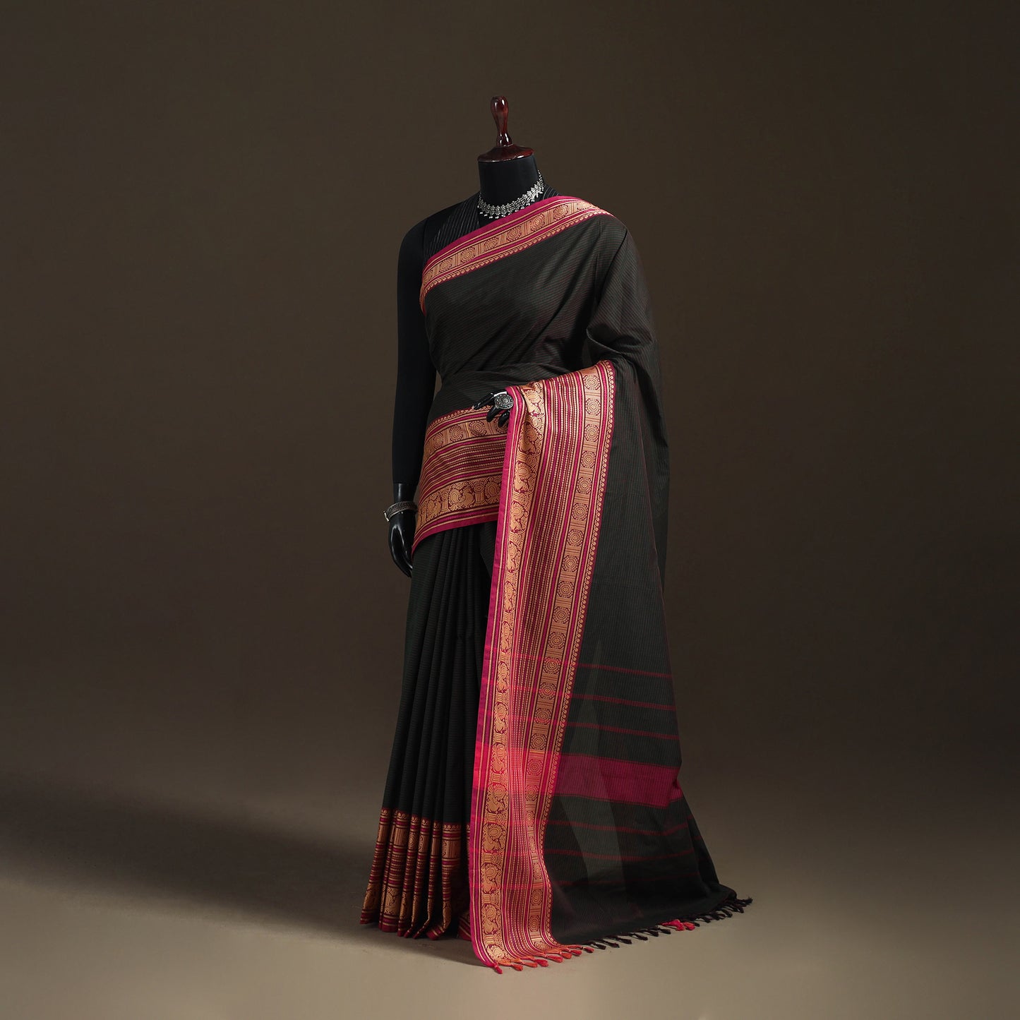 Chettinad Woven Cotton Saree with Border 44