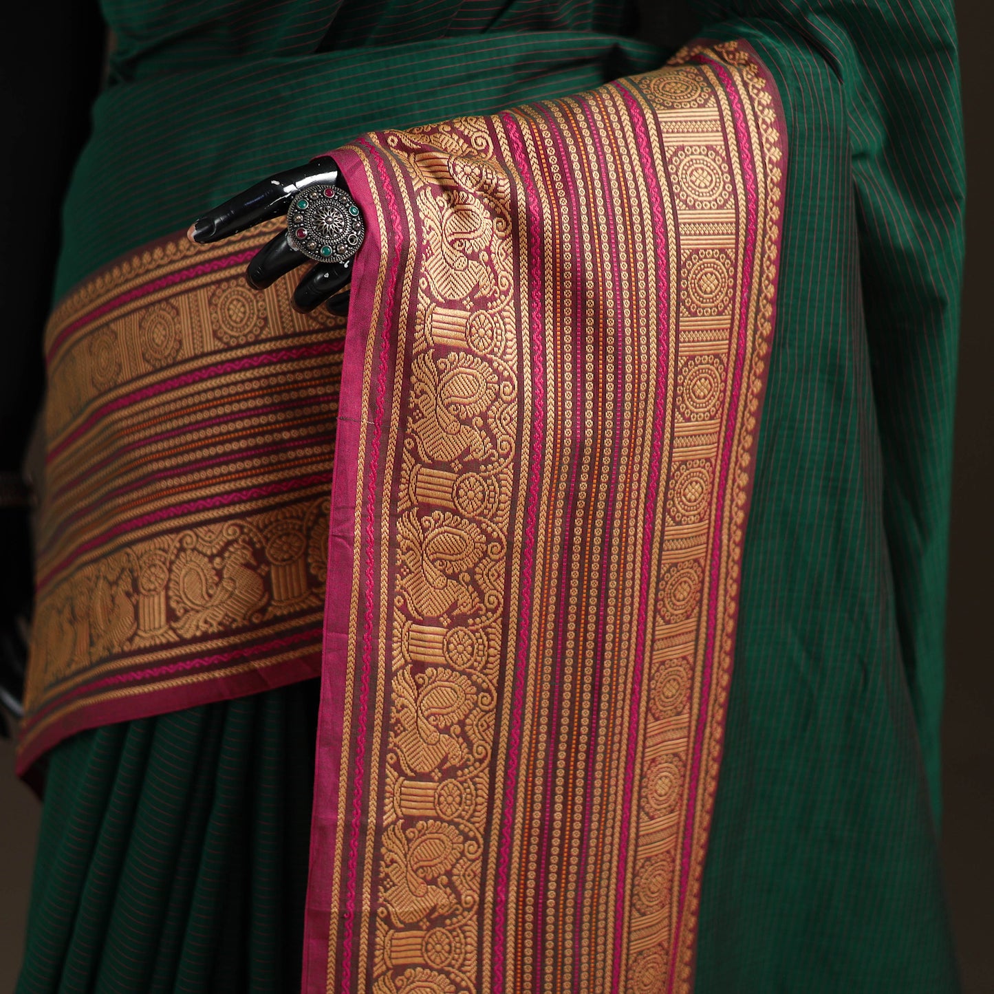 Chettinad Woven Cotton Saree with Border 45