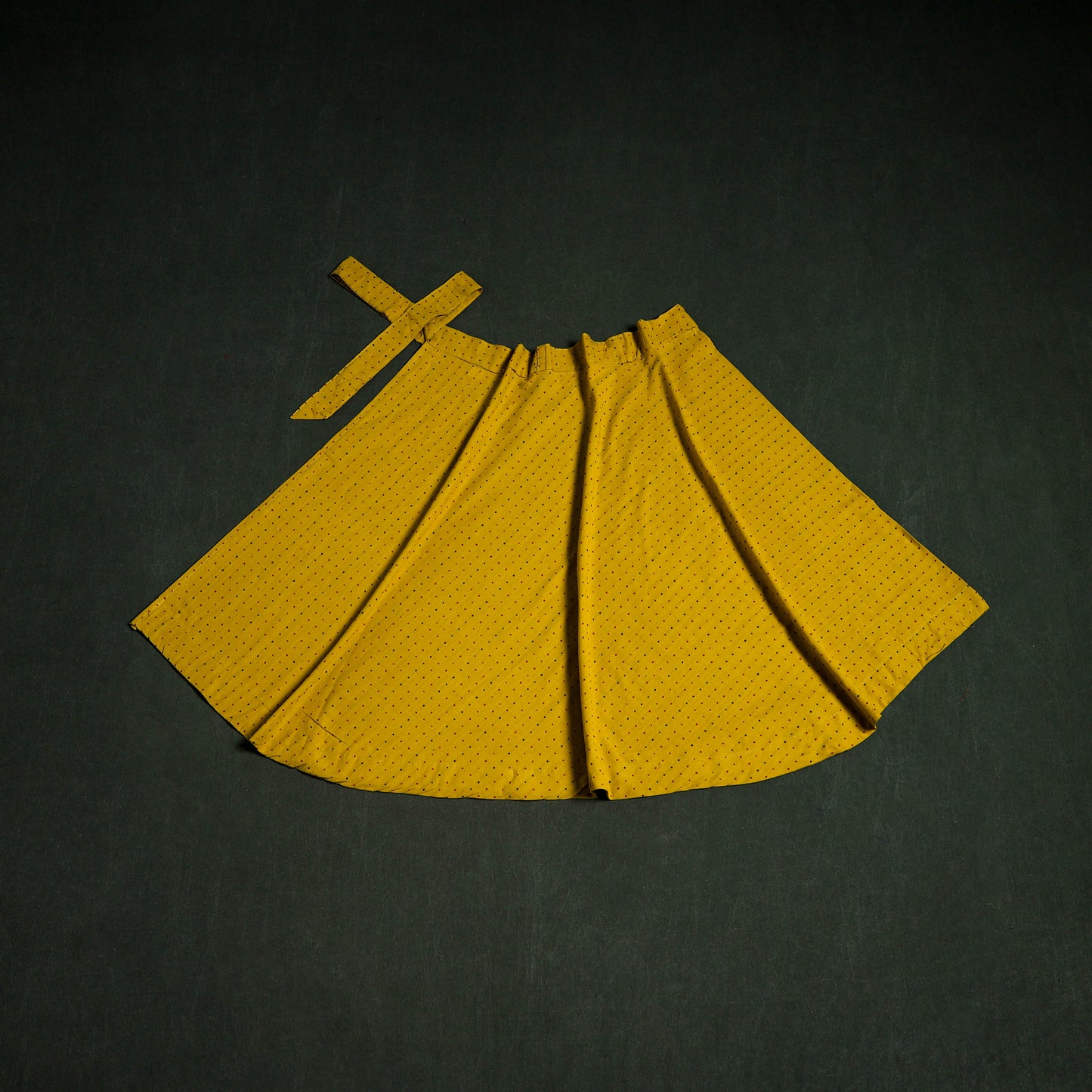 Jacquard Weave Cotton Wrap Around Skirt 35