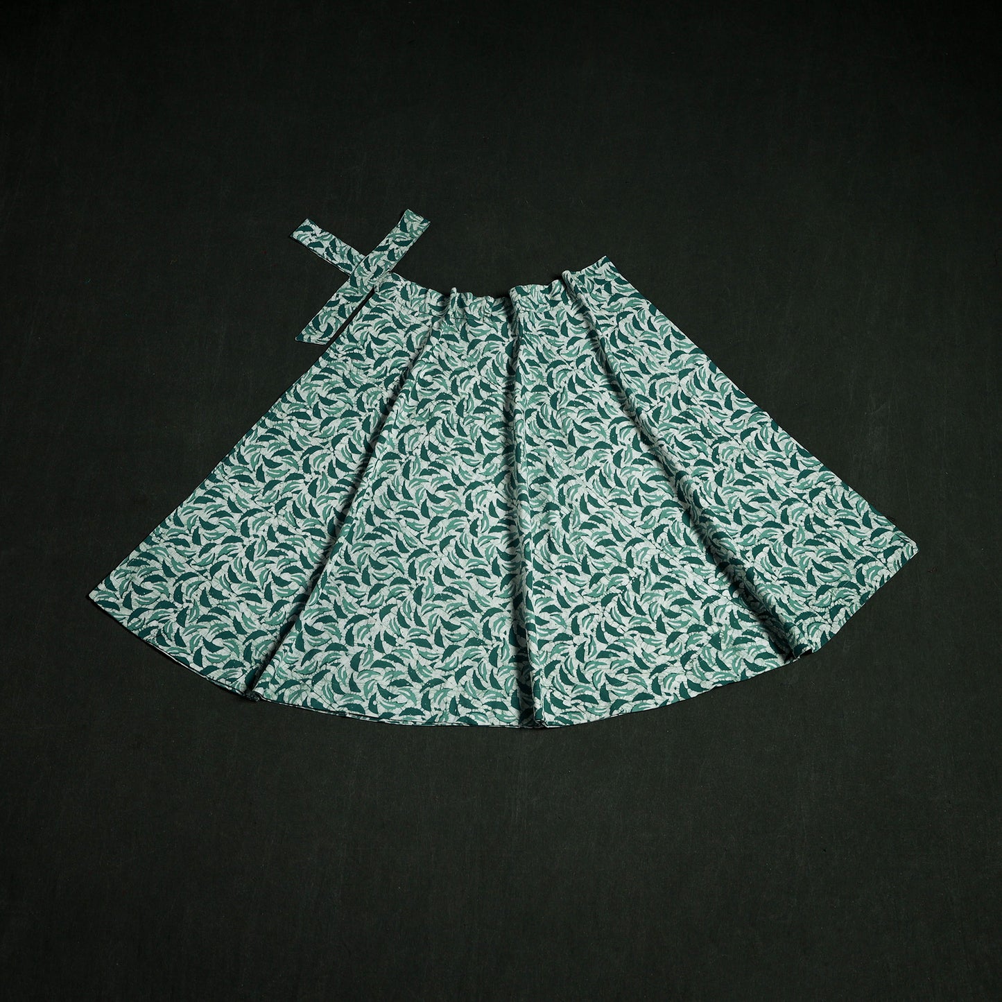 Hand Block Batik Print Cotton Wrap Around Skirt 34