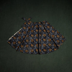 Bagru Hand Block Print Natural Dyed Cotton Wrap Around Skirt 31