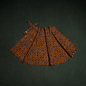 Bagru Hand Block Print Natural Dyed Cotton Wrap Around Skirt 30