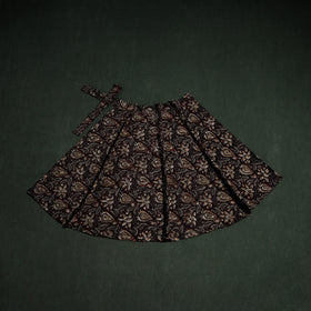 Bagru Hand Block Print Natural Dyed Cotton Wrap Around Skirt 29