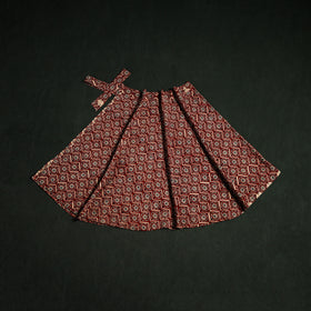 Bagru Hand Block Print Natural Dyed Cotton Wrap Around Skirt 28