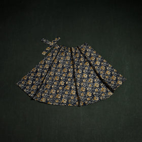 Bagru Hand Block Print Natural Dyed Cotton Wrap Around Skirt 26
