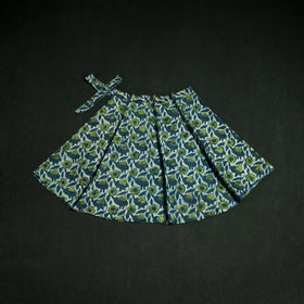 Bagru Hand Block Print Natural Dyed Cotton Wrap Around Skirt 24