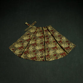 Bagru Hand Block Print Natural Dyed Cotton Wrap Around Skirt 23