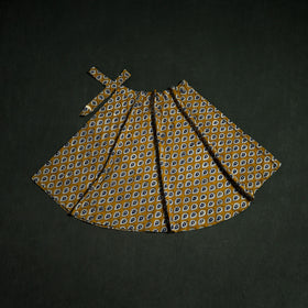 Bagru Hand Block Print Natural Dyed Cotton Wrap Around Skirt 22