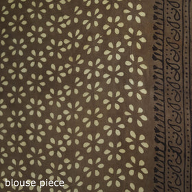 Bagru Hand Block Print Natural Dyed Modal Silk Saree 03