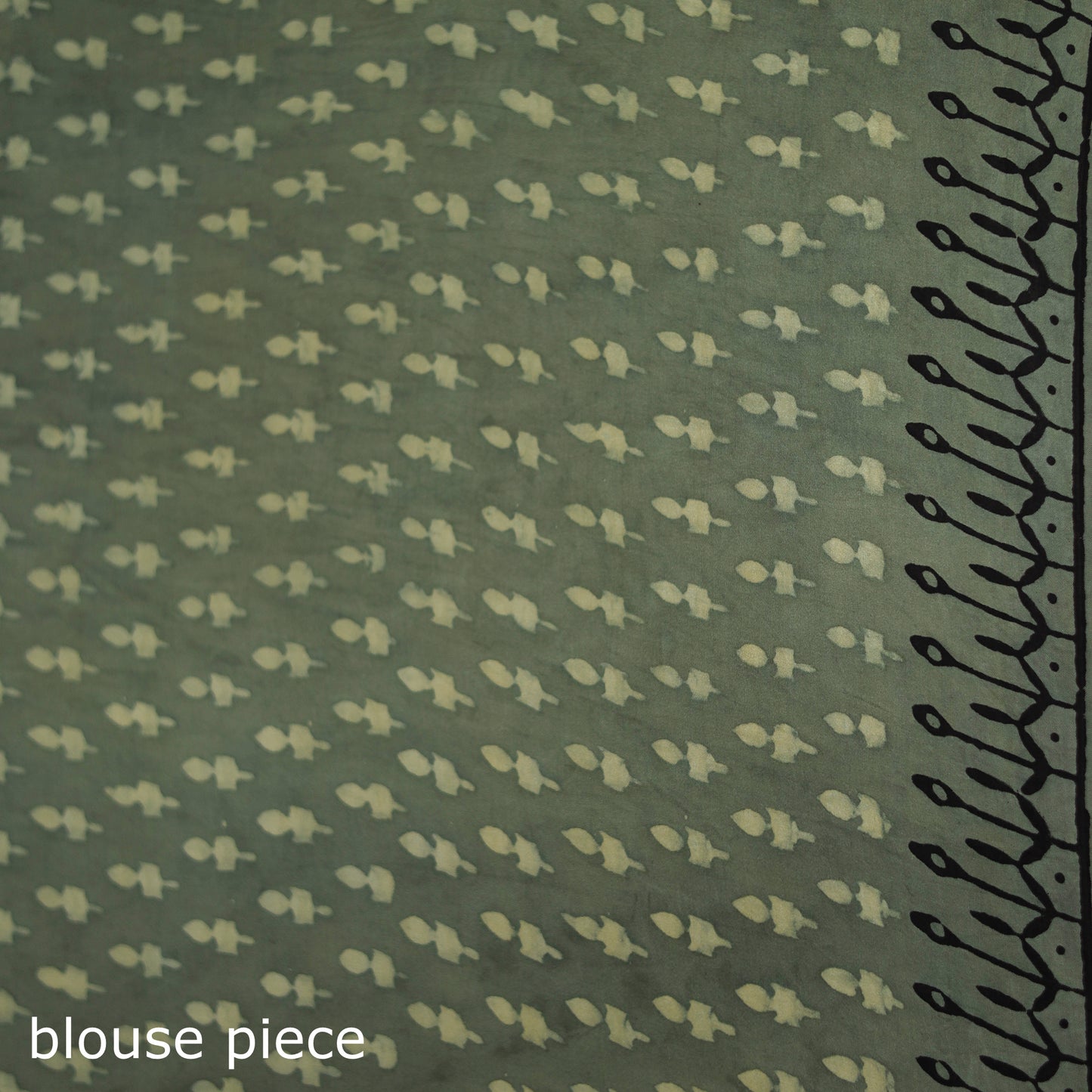 Bagru Hand Block Print Natural Dyed Modal Silk Saree 04