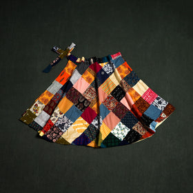 Tukdi Kaam Patchwork Cotton Wrap Around Skirt 08