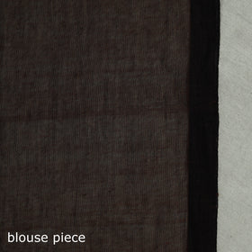 Handloom Pure Mul Cotton Phulia Jamdani Saree with Tassels  06