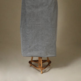 Grey 2pc Kandangi Chettinad Dress Material with Jewellery Set