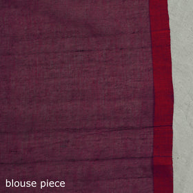 Handloom Pure Mul Cotton Phulia Jamdani Saree with Tassels  07