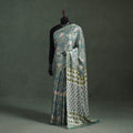 Sanganeri Hand Block Print Modal Silk Saree 10