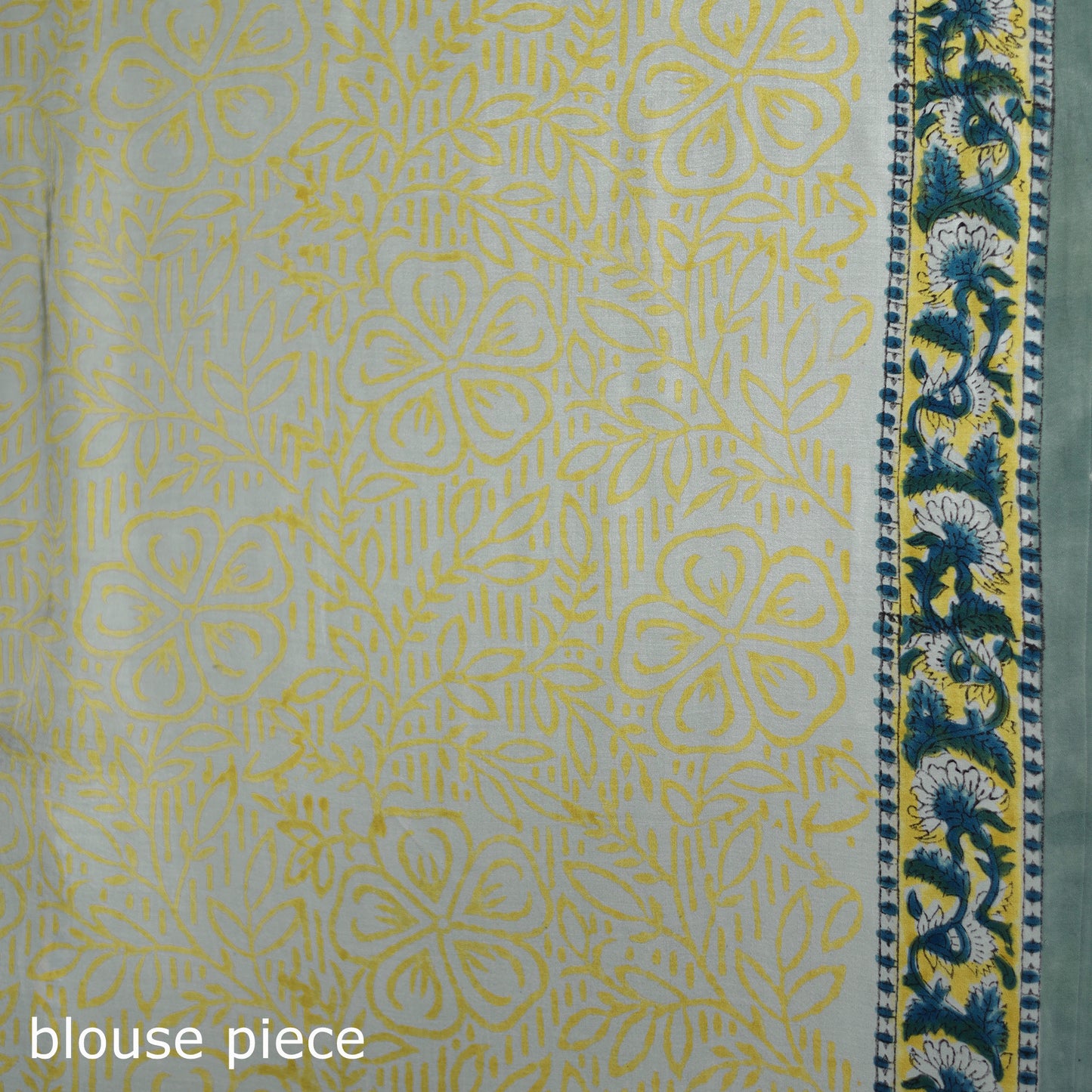 Sanganeri Hand Block Print Modal Silk Saree 10