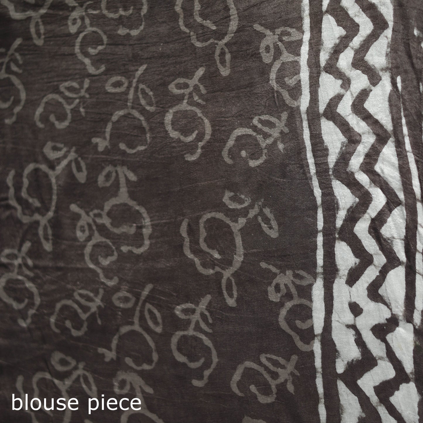 Bagru Hand Block Print Natural Dyed Modal Silk Saree 12