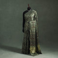 Bagru Hand Block Print Natural Dyed Modal Silk Saree 13