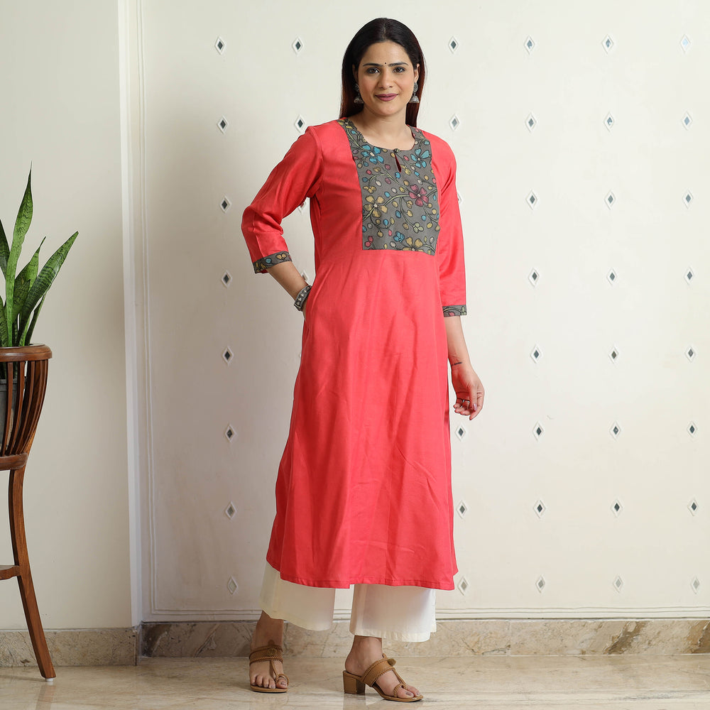 plain patchwork kurta