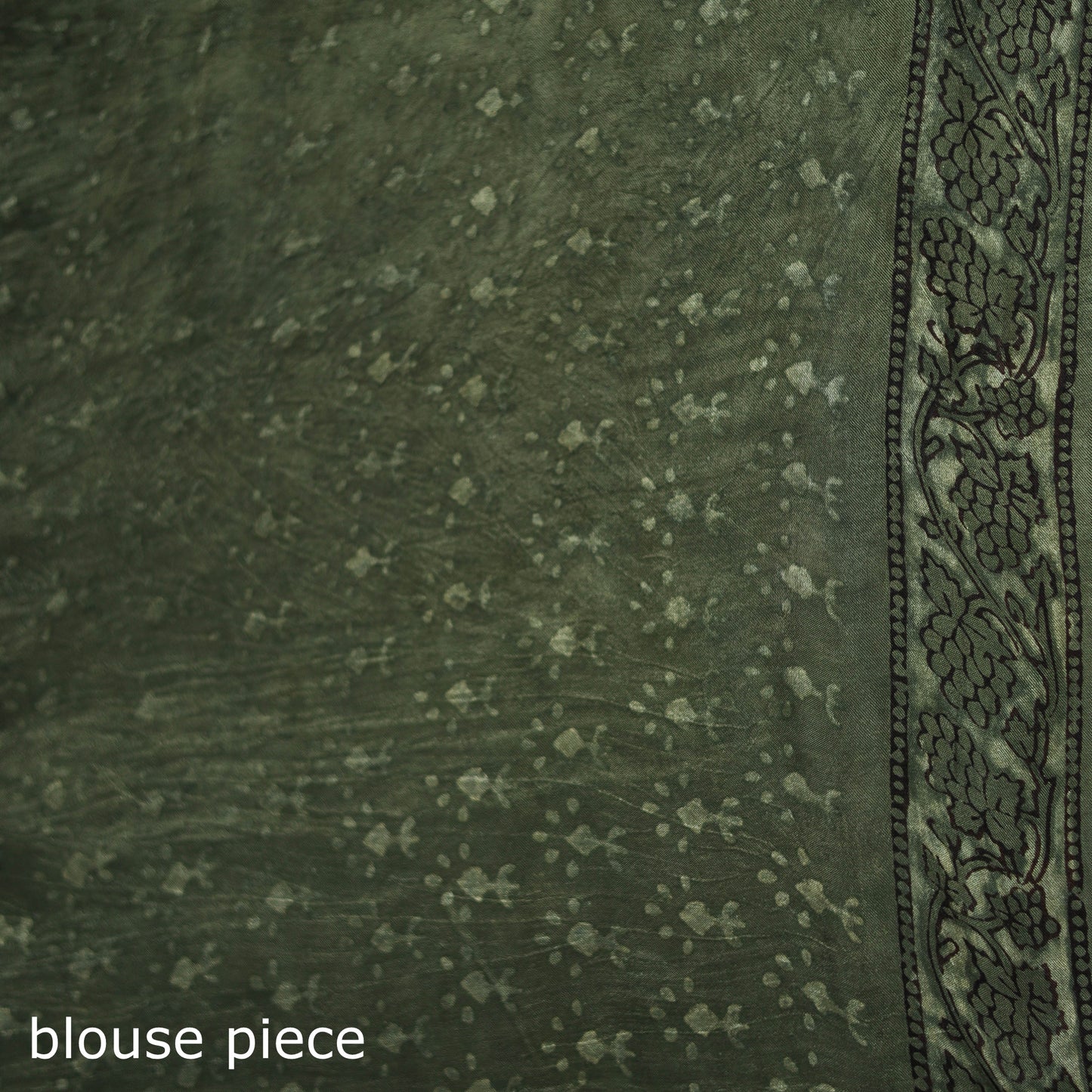 Bagru Hand Block Print Natural Dyed Modal Silk Saree 13