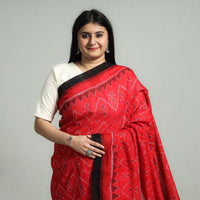 Black - Sambalpuri Ikat Weave Handloom Cotton Saree