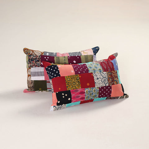 Patchwork Cotton Pillow Cover (Set of 2) 01