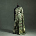 Bagru Hand Block Print Natural Dyed Modal Silk Saree 16