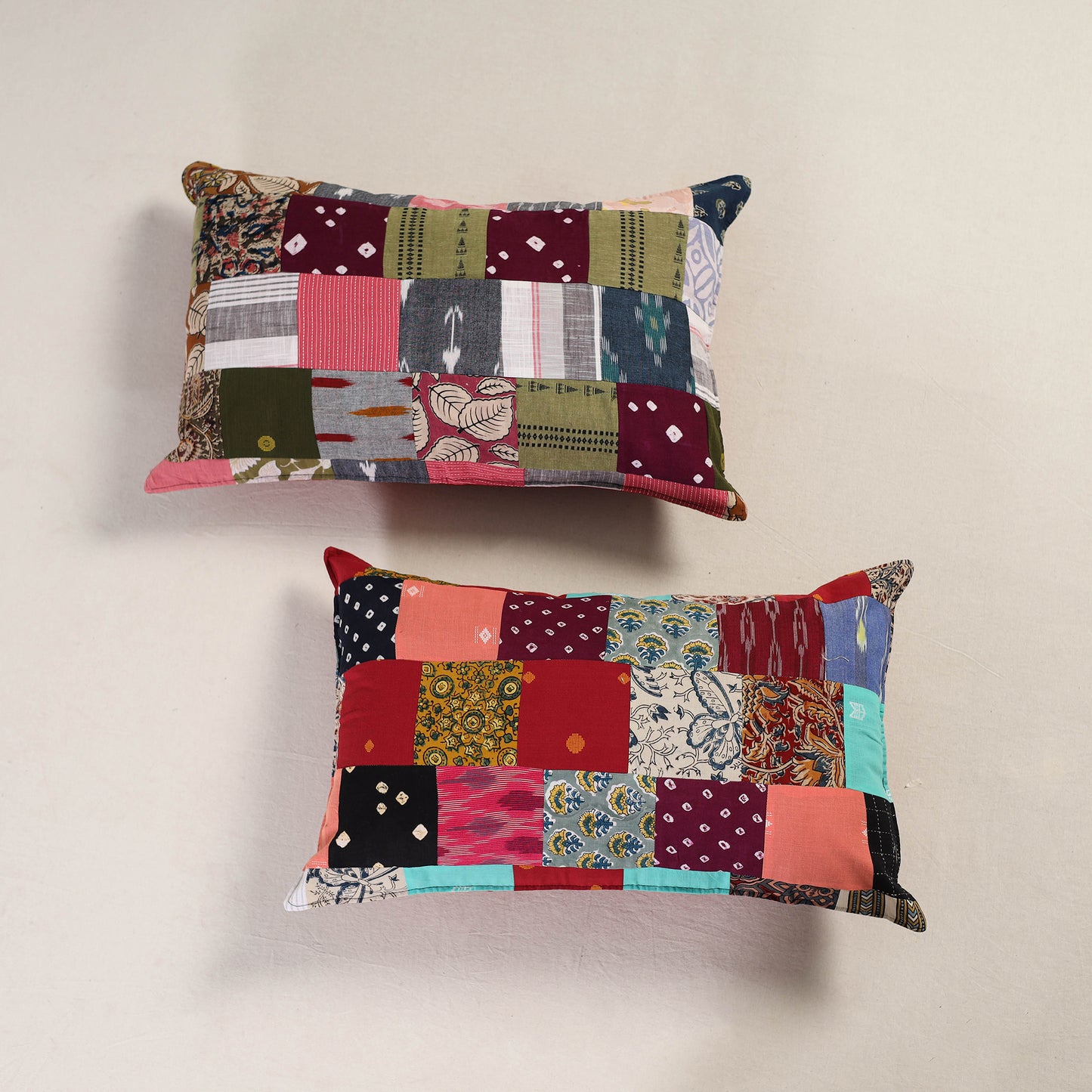 Patchwork Cotton Pillow Cover (Set of 2) 01