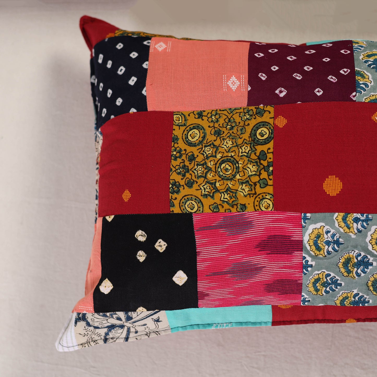 Patchwork Cotton Pillow Cover (Set of 2) 01