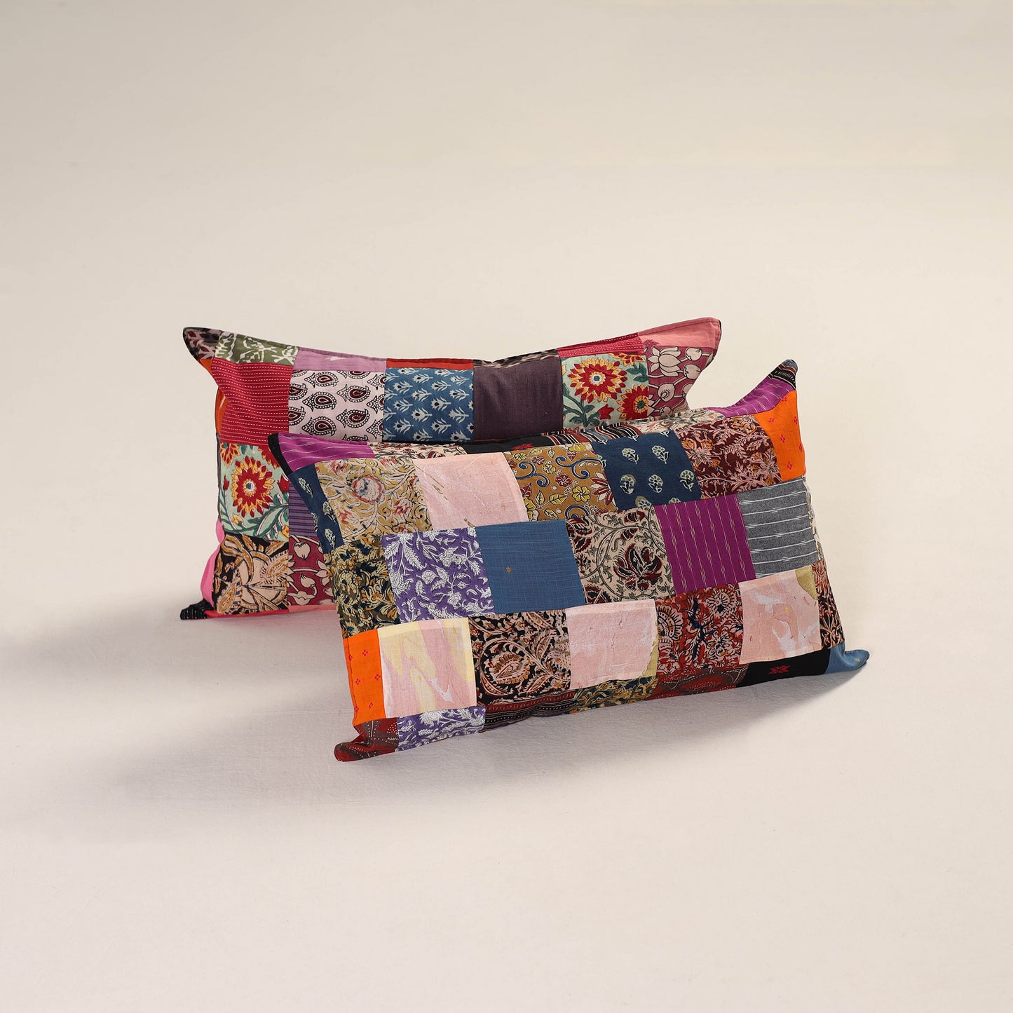 Patchwork Cotton Pillow Cover (Set of 2) 02