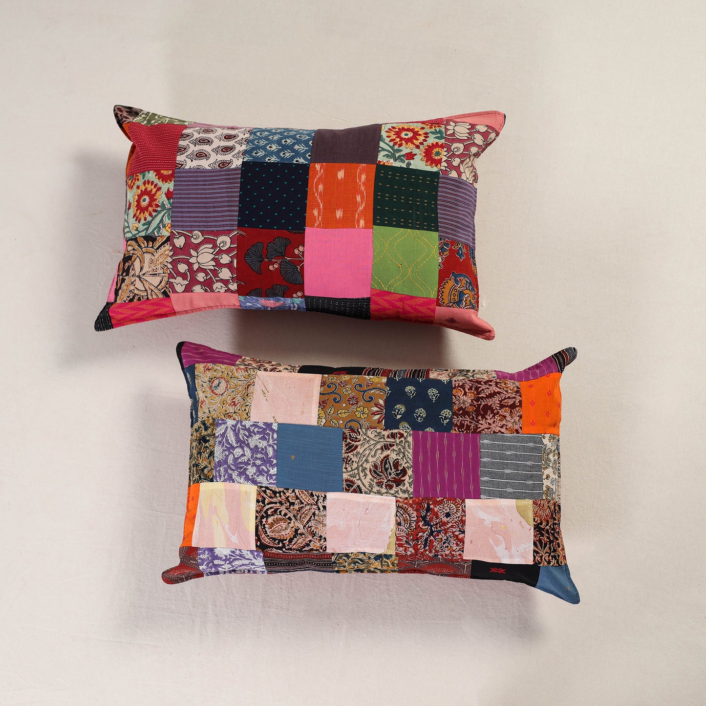 Patchwork Cotton Pillow Cover (Set of 2) 02