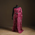 Pink - Kutch Tie-Dye Pure Mul Cotton Rai Bandhani Saree with Blouse Piece 21