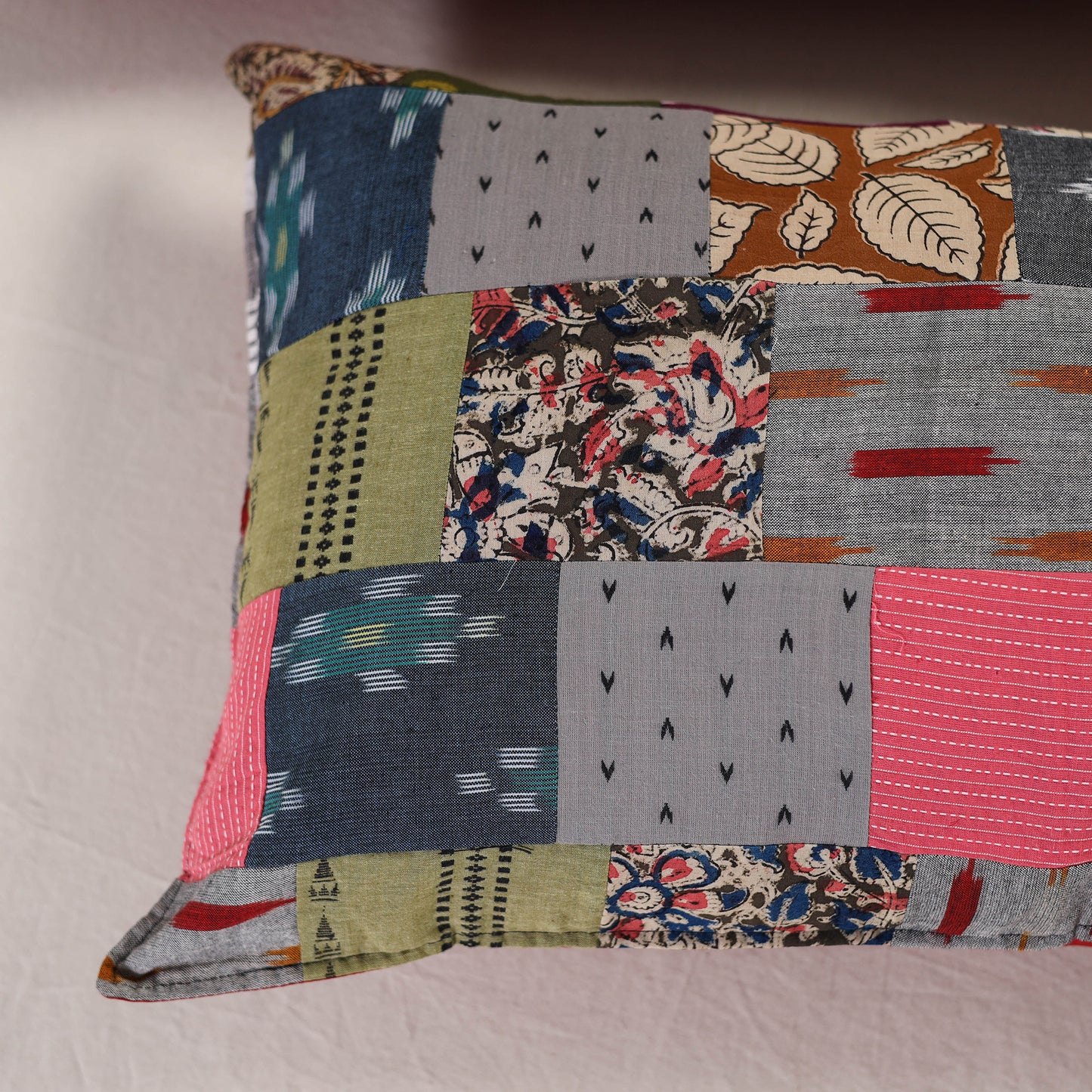 Patchwork Cotton Pillow Cover (Set of 2) 03
