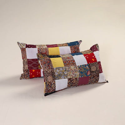 Patchwork Cotton Pillow Cover (Set of 2) 05