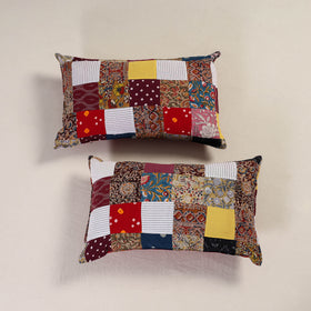 Patchwork Cotton Pillow Cover (Set of 2) 05