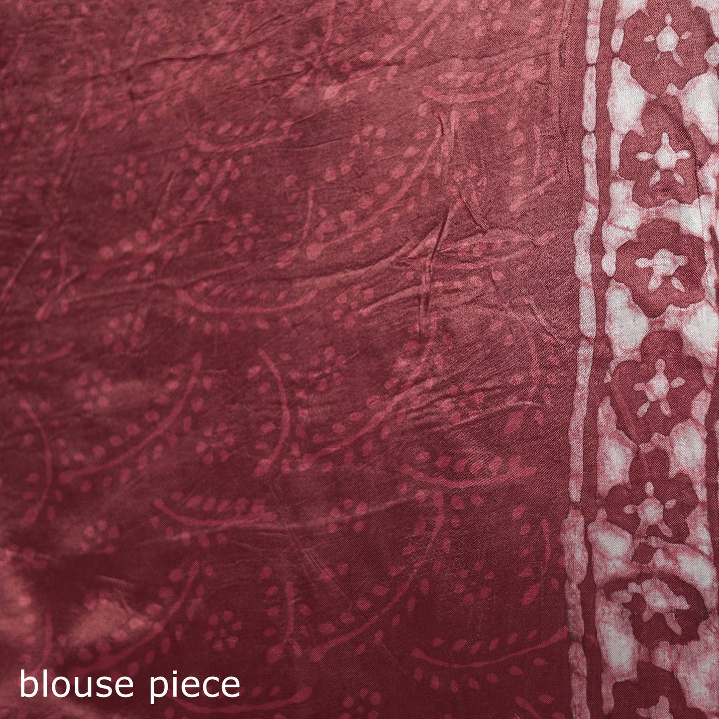 Bagru Hand Block Print Natural Dyed Modal Silk Saree 20