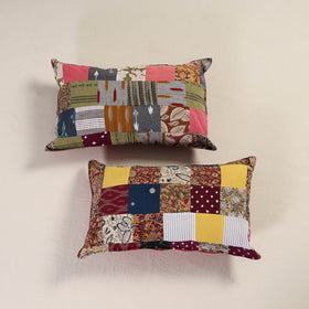 Patchwork Cotton Pillow Cover (Set of 2) 06